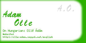 adam olle business card