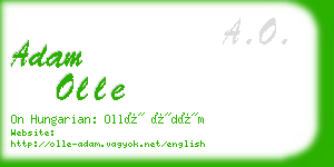 adam olle business card